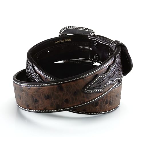ARIAT Men's Ostrich Print Belt2