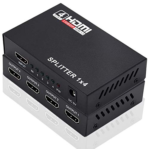Amazon | HDMI 分配器 1入力4出力 HDMI スプリッター 同時出力 4K*2K