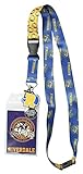 Riverdale High School Bulldogs Mascot ID Lanyard Badge Holder with 1.5' Rubber Charm Pendant and Collectible Sticker