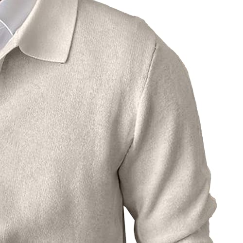 Men's Lapel Cardigan Sweater Men Loose Fit Button Down Sweaters Casual Knit Sweaters4