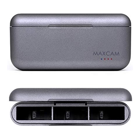 MAXCAM Power Triple Battery Charger for GoPro HERO8 Black / HERO7 Black / HERO6 Black / HERO5 Black Cover