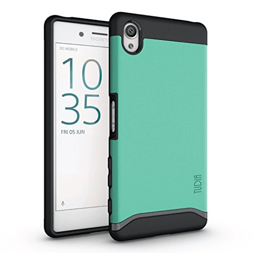 Sony Xperia X Case, TUDIA Slim-Fit Merge Dual Layer Protective Case for Sony Xperia X (Mint)