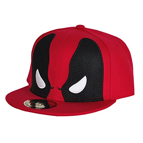 Elbenwald Gorra Snapback – Marvel Motivos como Deadpool, Capitán América, solapa multicolor, Deadpool, Talla única