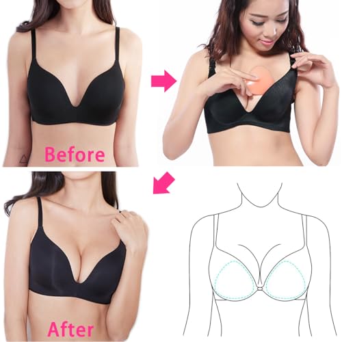 Bra Pad Breast Enhancers, Triangle Silicone Bra Insert Waterproof Bra enhancement for Swimsuit Bikini Sport Bra3