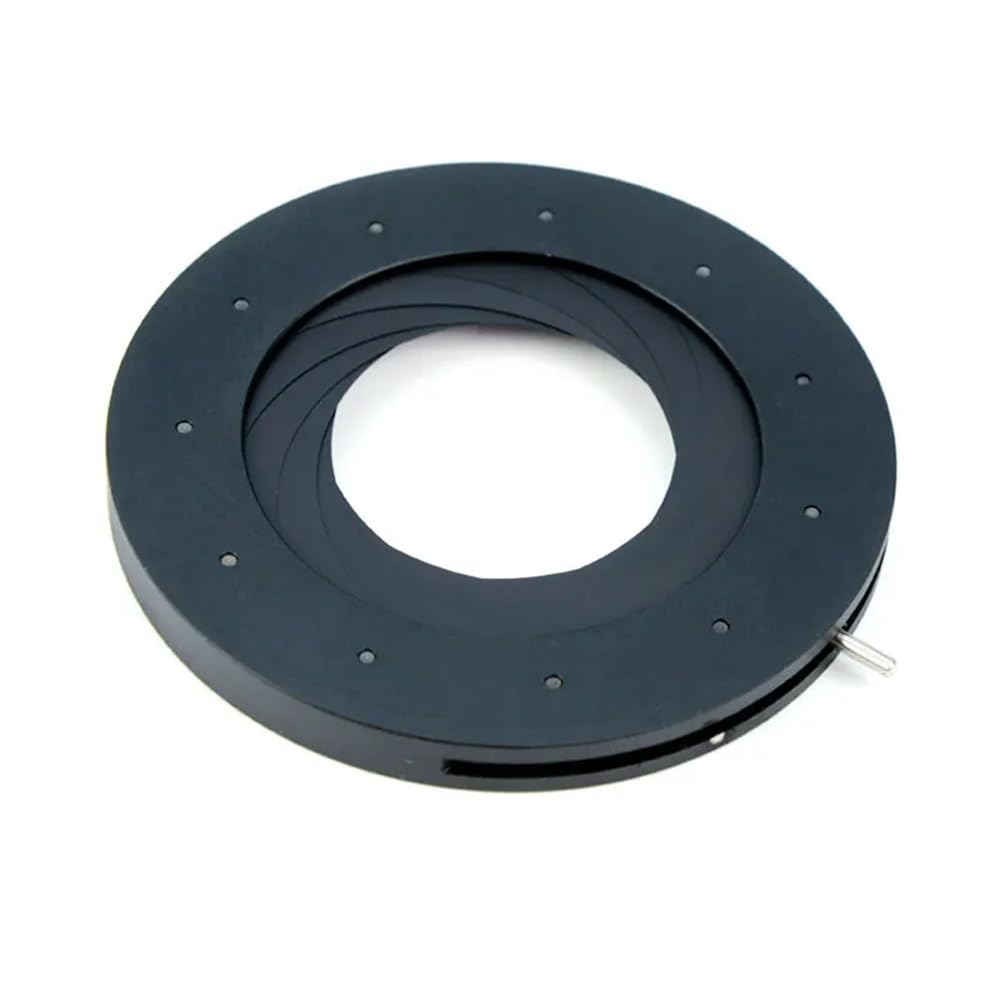 Accessori per microscopio da laboratorio 2-50mm Diaframma regolabile 1 PC Regolabile 2-50mm Diaframma a iride meccanico Microscopio Adattatore for fotocamera Monitor Condensatore