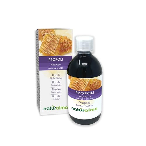 Propóleo (Propolis) resina Tintura Madre sin alcohol Naturalma - Extracto líquido gotas 500 ml - Complemento alimenticio