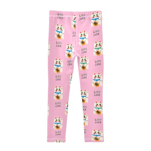 Girls Leggings Maneki Neko Cats Toddler Girls Clothes Leggings for Girls Toddler Girls Leggings 3-4T2