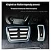 Car Foot Pedal LULECI Car Fit for Audi at MT 2009-2024 A4 B8 B9 A6 C7 C8 Q5 High Mass Stainless Steel Accelerator Brake Pedal Cover Pads kit(A6 C8(2019-2024) at)