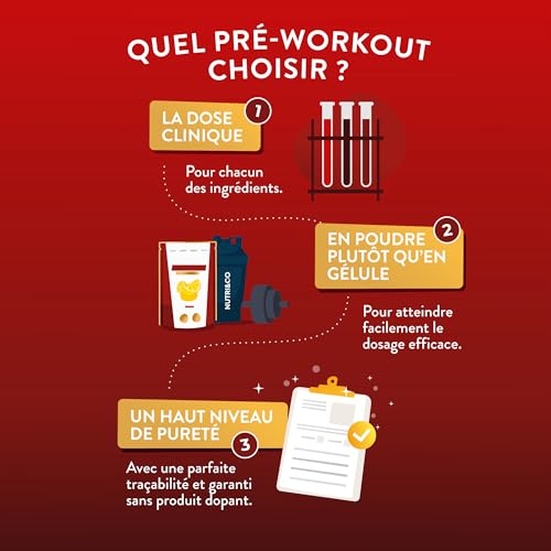 NUTRI & CO Pre-Workout en Poudre Qualité Prémium - Boisson Énergisante avec L-Citrulline KyowaQuality®, Bêta-Alanine Carnosyn® et Caféine - 220g goût Citron - Vegan - Fabriqué en France – Image 6