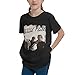 OWRIRWO Kids American Country Music Group Rascal and Flatts Band Teen Hawaiian Cotton Boys Girls Graphic Short Sleeve T-Shirt Medium Black