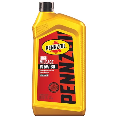 Pennzoil High Mileage 5W-30 Motor Oil, 1 Quart