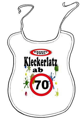 Kleckerlatz Scherz-Latz für Erwachsene ab 70 Baby-Lätzchen