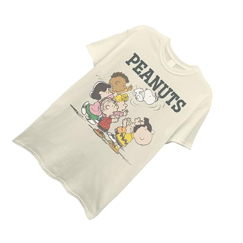 Peanuts Mens Snoopy Classic Shirt - Snoopy, Linus, & Charlie Brown - Throwback Classic Cartoon T-Shirt4