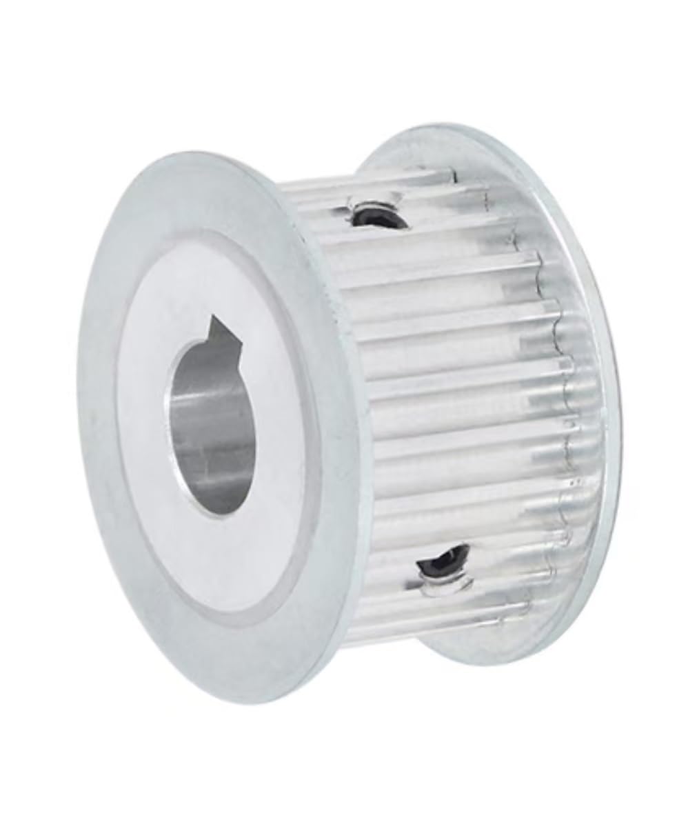 Ruedas síncronas T5 AF de 26 dientes y 28, diámetro interior 5/6/6,35-25 mm, paso 5, for correa goma 10/15/20/25 ancho(12mm-k 4x1.8,28T,25mm)