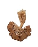100 pcs Kraft Paper Tags, Jewelry Price Tags with String (3/8