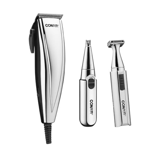 Conair, Máquina de Cortar Cabelo 3 em 1, Kit com Aparador de Pelos e Trimmer, Home Styler, Incluindo 10 pentes, Com Fio - 127V