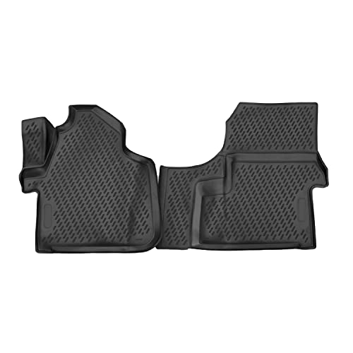OMAC Auto Fussmatten Gummimatten kompatibel mit Mercedes Sprinter W906 2006-2013 - 3D Matte...