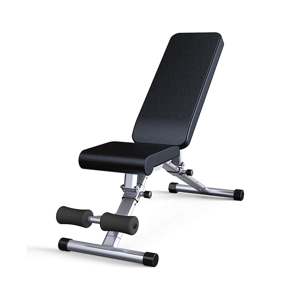 AYCDL Workout Bench Dumbbell Bench Workout Bench - Fitness Chair Sit-up Board Multi-Function Dumbbell Bench for Bench Press Bench Fitness Equipment Abdominal Board Bench P,Sil,Silver