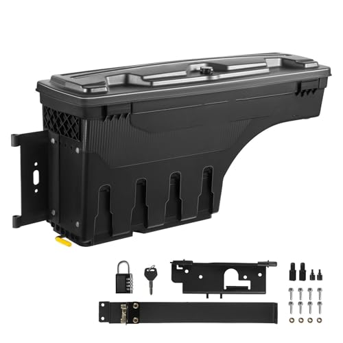 Tronco Privacy Cappelliera Per Dodge Per Ram 1500 2019-2021 Lato Guida Con Coperchio Bloccabile Impermeabile In ABS Passaruota 6,6 Gal/20 L Contenitore Cassone Camion