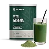 Vital Greens Pulver 400g | tägliche Nährstoffunterstützung | mit 40 Pflanzen, 11 Vitaminen, 3 Mineralstoffen, 5 Spurenelementen und Ballaststoffen | Achterhof