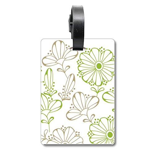 Étiquette de valise fleurs fraîches évite les erreurs de bagage