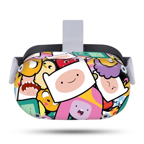 Head Case Designs Officially Licensed Adventure Time Pattern Graphics Vinyl Sticker Skin Decal Cover Compatible with Meta Quest 2
