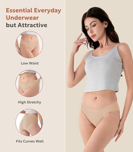 Image of DAVID ARCHY Womens Underwear, Bamboo Rayon Underwear Panties Moisture Wicking Panties, Soft Breathable, 4 Pack