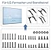 TV Schrauben Set für LG TV Ständer Schraube, für LG 27" 32" 43" 49" 50" 55" 60" 65" 70" 75" 86" TV Beine, TV Montageschrauben für LG TV Beine