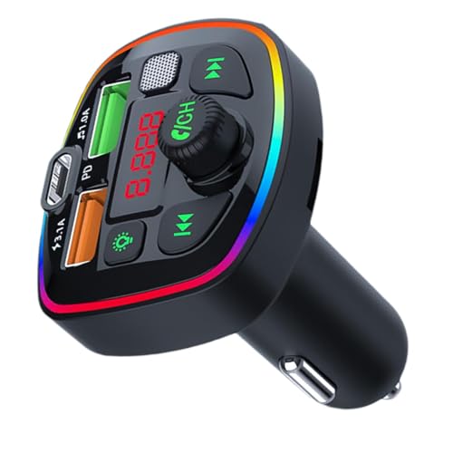 Caricabatteria da da da da da auto veloce Adattatore per caricabatterie per da da da da auto per per da da da da auto da da da da da auto tipo C a ricarica super con luce ambientale a LED regolabile