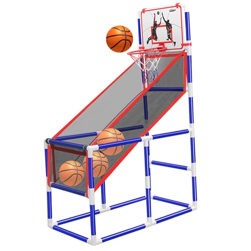 Canasta de baloncesto infantil que ahorra espacio y es robusta 2