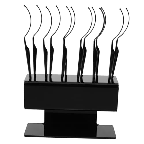 Alipis Soporte Para Pestañas Postizas 1 Unidad Tamaño Mediano Negro Organizador y Expositor Individual Para Extensiones De Pestañas Profesional Para Salón De Belleza