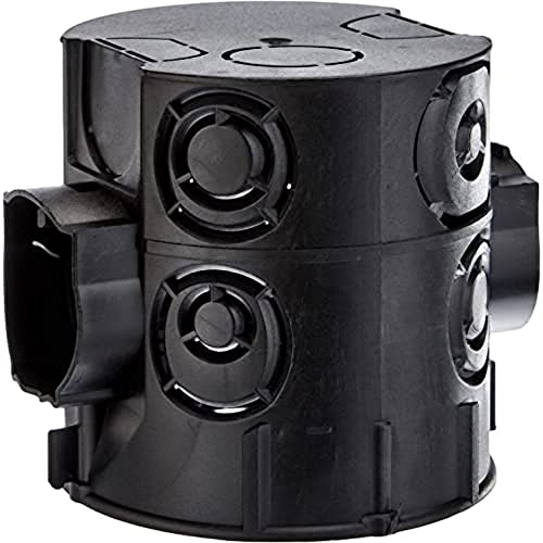 Kopp Schalterdose Unterputz Durchmesser 60 mm Geräteschrauben-Abstand 60 mm Dosentiefe 65 mm Farbe schwarz Profipack: 25 Stück im Netz 354302504