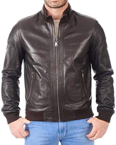 Aviator-Style Brown Quilted Bomber Jacket – Rugged Warmth with Classic Edge