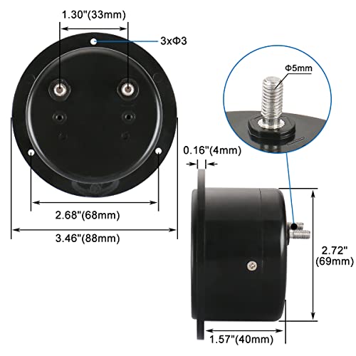 Image of BAOMAIN 62T2 AC 0-150V Class 2.5 Analog Panel Volt Meter