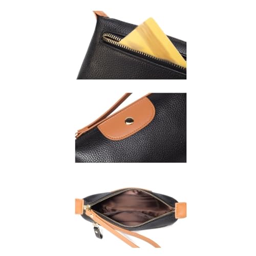 Women's Coin Purses Evening Bags Money Clips Genuine Leather Business Wallets Handbags Card Cases (Black)4