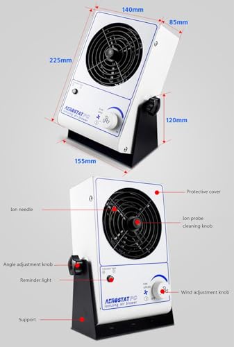 Ionizador y Eliminador de Estática, Pequeño Blanco miniatura 3