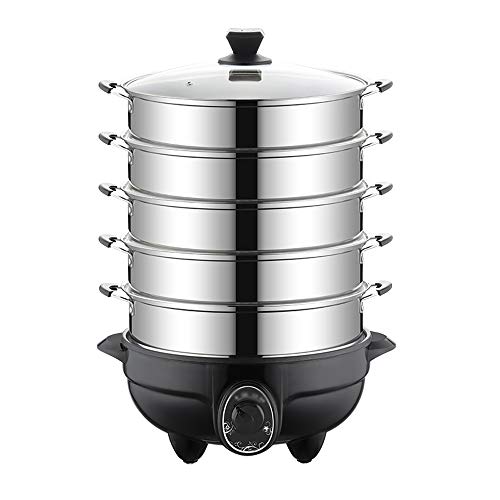 REJOON Edelstahl Slow Cooker Dampfgarer Speisenwärmer Elektrischer Dampfgarer Speisenwärmer Kommerziell REJOON Edelstahl Slow Cooker Dampfgarer Speisenwärmer Elektrischer Dampfgarer Speisenwärmer Kommerziell