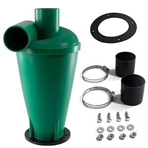 Cyclone Collecteur de poussière Séparateur de poussière Accessoire pour aspirateur Vert