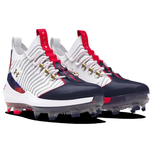 Under Armour Harper 9 Pro TPU USA - Men's (White/Midnight Navy/Metallic Gold)3