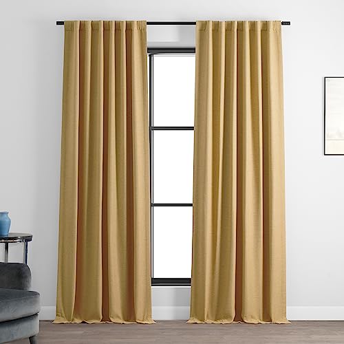 HPD Half Price Drapes Bellino Room Darkening Curtains 84 Inches Long Curtains for Bedroom & Living Room (1 Panel), 50W x 84L