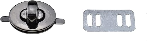 HAHIYO Cierre de monedero giratorio, cierre de clip, fácil de instalar con instrucciones en línea, imagen para cartera, maletín, bolso de mano de