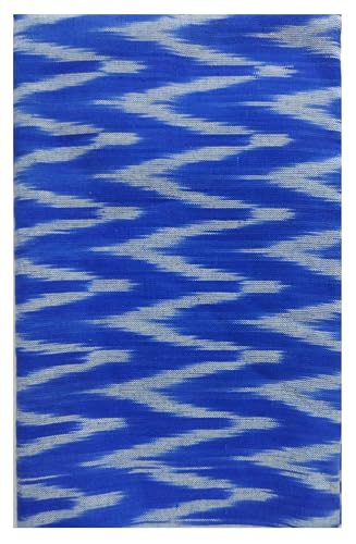 Image of Cotton Pochampally ikat unstitched blouse, Kurthi, long frock fabric material for women (1 meter, 2 meters & 3 meters)