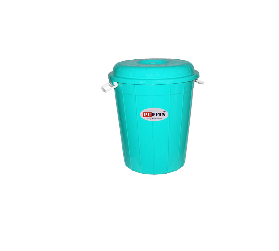 PUFFIN Plastic Storage Bucket Drum 40Ltr with Lid Multipurpose Use (B09S6CHLT9) Amazon Price History, Amazon Price Tracker