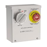 RH PETERSON 5550-240E 240V Emergency Stop & Electric Timer – 1-Hour Countdown, 40 AMP, Outdoor Gas Appliance Controller