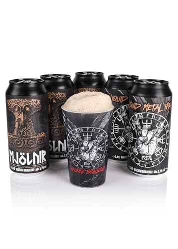 Wacken Brauerei Festival-Pack Bierpaket 5 Bierdosen 0 44 l 5 3% vol.