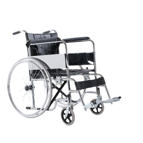 ソフトシートスムースタイヤ手動車椅子 式軽量アルミニウム合金製 型手動介護用車椅子 (電着レザーソフトシートソリッドタイヤ)