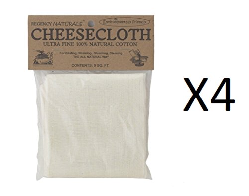 Regency Natural Ultra Fine 100% Cotton Cheesecloth 9sq.ft by Harold Imports