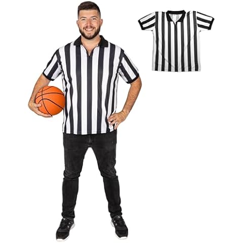 Crown Sporting Goods Mens Sports Referee-uniforms, Black/White, X-Large-XX-Large US Cover