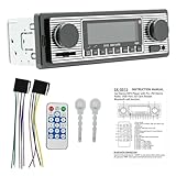 Autoradio Bluetooth Vintage con doppia manopola, lettore MP3, sintonizzatore FM, stereo USB AUX, ricevitore for auto d