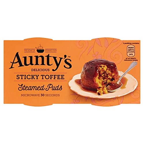 Auntys Steamed Puddings Sticky Toffee 2X95g 190g